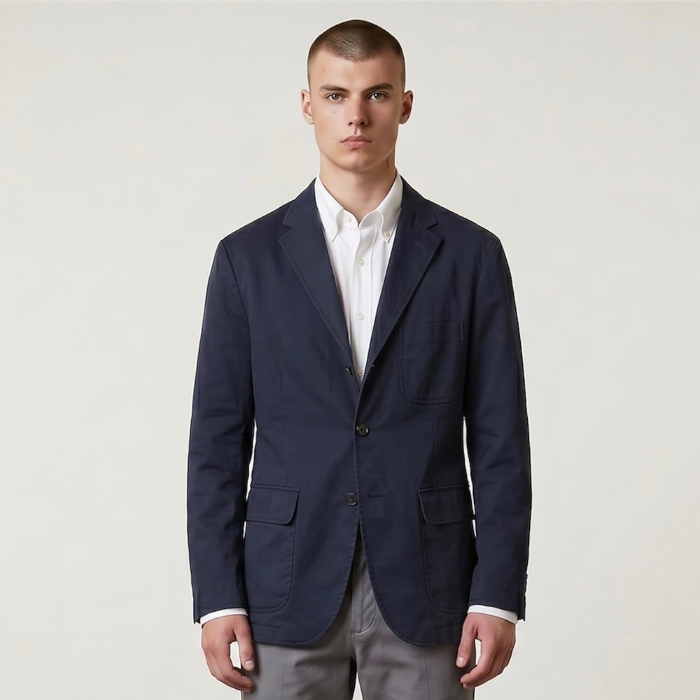 Polo by Ralph Lauren Dark Navy Cotton Sport Coat - Picture 1 of 12
